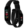 Image de Abyx FIT Lime 2 - Montre Connectée Sportive - Podomètre, Fréquence Cardiaque, Pression Artérielle, Étanche, Bluetooth 4.0, Compatible Android/iOS, Noir