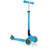 Image de Globber - PRIMO FOLDABLE LIGHTS - Trottinette pliable, lumineuse à 3 roues pour les enfants âgés de 3 à 7 ans + , Bleu Ciel