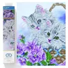 Image de DIAMOND DOTZ Kit de peinture diamant Kitty Basket, ensemble de loisirs créatifs Diamond Art.