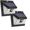 Image de Outiror - Lot de 2 Projecteurs Solaires avec Détecteur de Mouvement - 24 LED - Installation Facile - Économie d'Énergie - Résistant aux Intempéries - 300 Lumens