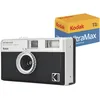 Image de Kodak EKTAR H35 Caméra vidéo Demi-Format 35 mm, réutilisable, sans Mise au Point, léger, Facile à Utiliser (Film et Pile AAA Non Incluse) (Pack Noir avec Film 24exp)