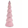 Image de Krist+ Sapin de Noël en Velours Rose en Bois 12 x 34,5 x 12 cm (8 unités)