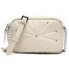 Image de MISAKO Naida Petit sac à bandoulière matelassé avec détails métalliques female - Naida Beige 13 X 19 X 6 cm