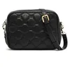 Image de MISAKO Eurelia Petit sac à bandoulière matelassé - Sac de soirée à la mode pour femme - Élégants sacs de soirée et d'événements Eurelia Noir 16 X 22 X 8 cm