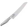 Image de KAI Seki Magoroku Shoso Couteau à Pain 21,0 cm - Acier Inoxydable 5CR15MoV 56 (±1) HRC - Convexe - Manche en Acier Inoxydable 18-8 avec Motif en Diamant - Tranchant Dentelé - Fabriqué au Japon