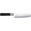 Image de KAI Wasabi Black Nakiri - Longueur de lame de 16,5 cm - acier inoxydable poli 6A/1K6 58 (±1) HRC - manche en polypropylène noir - couteau à légumes - Fabriqué au Japon