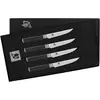 Image de KAI Shun Classic Ensemble de 4 Couteaux à Steak Japonais 12 cm - Couteau Damas 32 Couches Noyau VG Max - 61 (±1) HRC - Bois de Pakka - Fabriqué au Japon - Forgé