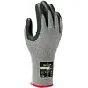 Image de SHOWA Gants de sécurité en nitrile microporeux 386, résistants aux coupures, résistants à l'huile, avec doublure Duracoil/HPPE, gris, S