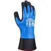 Image de SHOWA S-TEX 377SC Gants de travail résistants aux coupures, à l'huile doublement enduits en nitrile avec doublure Hagane Coil Bleu XL