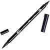 Image de TOMBOW Lot de 3 Feutres Dessin Double Pointe ABT Dual Brush Pen N15 noir