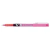 Image de PILOT 11068 V5 Stylo écriture fine encre liquide niveau visible pointe Indéformable clip métal 0,3 mm Rose