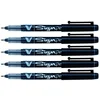 Image de PILOT Lot de 6 Stylos feutre V Sign Pen Pointe moyenne 0,6 mm Noir