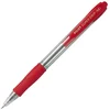 Image de Pilot Super Grip Penna a sfera a scatto ricaricabile con grip in gomma, Punta Media 1 mm, Rosso