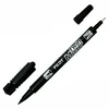Image de PILOT Lot de 6 Marqueurs TWIN MARKER BEGREEN indélibile noire 2 pointes ogives fine et moyenne