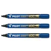 Image de PILOT Lot de 3 Marqueurs Permanent SCA 400 Pte Biseau Large Bleu