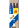 Image de PILOT Set de 6 Recharges FRIXION BALL BLS-FR7 (3 Bleu + 2 Noir + 1 Rouge)