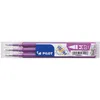 Image de Pilot Pen 2261028F Frixion Ball Lot de 3 recharges de rechange pour stylos à bille Violet Épaisseur 0,7 mm