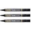 Image de Pentel Lot de 3 Marqueurs permanent N850, pointe ogive, noir