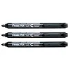 Image de PENTEL Lot de 3 Marqueurs permanent NXS15 Rétractable Pte Ogive Fine Noir