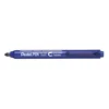 Image de PENTEL Lot de 5 Marqueurs Permanent Rétractable PENTEL PEN NXS15 Corps Fin Bleu
