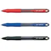 Image de UNI-BALL Lot de 12 Stylos bille Laknock SN100/14 Rétractable Grip Pointe Large 1,4mm Rouge