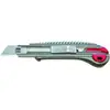 Image de Cutter L.135mm I.18mm tout métal avec bouton-poussoir, incl. 2 lames