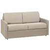 Image de Canapé 2 Places Convertible Express en Tissu CALIFE - Beige - Couchage 120 cm - Matelas 14 cm