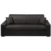 Image de Vente-unique - Canapé 4 Places Convertible Express en Tissu EMIR - Anthracite - Couchage à Lattes Larges 160 cm - Matelas 18 cm