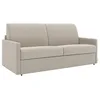 Image de Vente-unique - Canapé 4 Places Convertible Express en Tissu Beige - Couchage à Lattes Larges 160 cm - Matelas 18 cm CALIFE