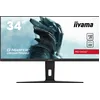 Image de Ecran iiyama 34" G-Master Red Eagle GB3467WQSU-B1, 3440x1440, VA Curved 1500R, FreeSync, Pied en réglable, 550cdm², Speakers, DP, HDMI, 0.4ms, USB HUB (4x3.0), @165Hz PC / 120FPS FHD Console de Salon