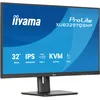 Image de iiyama Prolite XUB3297QSNP-B1 Écran LED IPS QHD 100 Hz HDMI DP-in/Out DaisyChain Station d'accueil USB 3.2 USB-C 95 W RJ45 (LAN) Commutateur KVM Réglage de la Hauteur Pivot AdaptiveSync Noir