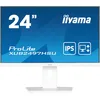 Image de iiyama Ecran Prolite XUB2497HSU-W2, 23,8" Ultra Mince, IPS, 1920x1080@100Hz, 1ms. 300cd, HDMI, Display Port, USB, Haut-parleurs, 15cm Pied réglable + Pivot, TCO, i-Style, Garantie 5 Ans sur site