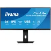 Image de iiyama Prolite XUB3493WQSU-B6 Écran IPS LED 34" UWQHD HDMI DP USB 3.2 USB-C 7,5 W Synchronisation adaptative Pip PBP Réglage de la Hauteur Noir