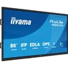 Image de iiyama ProLite TE8615A-B2AG Écran interactif LED IPS 217,4 cm 86" 4K UHD 40 points tactiles DeepContrast-IR++ HDMI DP USB-C DP-Alt USB2.0/3.2 RJ45 WiFi OPS Android 14 Google EDLA PIR NFC Anti-Glare 24