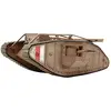 Image de Tamiya 300030057-1:35 WWI Char Britannique MK. IV Male Motor, Marron