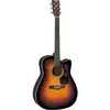 Image de Yamaha FX370C Tobacco Brown Sunburst guitare classique électro-acoustique