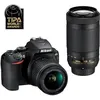Image de Appareil photo Reflex Nikon D3500 Noir + Objectif Nikkor AF-P DX 18-55 mm f/3.5-5.6 VR + Objectif AF-P DX 70-300 mm f/4.5-6.3G ED VR en occasion ou reconditionné