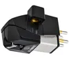 Image de Audio-Technica AT-VM95E BK Cartouche stéréo VM, aiguilles ovales de raccordement modèle standard, aiguilles d'enregistrement, cartouche, lecteur de disques, noir