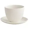 Image de Tasse et soucoupe Pebble en porcelaine Kinto Blanc taille unique