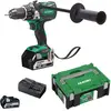 Image de HIKOKI 51255266 - Taladro atornillador a batería 18V 5.0Ah portabrocas 13mm 136Nm con 2 batería cargador y maletín DS18DBL2