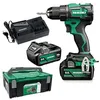 Image de Perceuse-visseuse sans fil 18V, 2 batteries 5,0 Ah Li-Ion, chargeur - HIKOKI - DS18DEWFZ