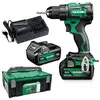 Image de Perceuse-visseuse sans fil 18V, 2 batteries 5,0 Ah Li-Ion, chargeur - HIKOKI - DS18DEWFZ