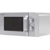 Image de Sharp R204S Micro-ondes solo - 20 l - 800 W - 6 niveaux de puissance - Minuterie de 30 minutes à 00 secondes - Décongélation contrôlée par poids - Plateau tournant en verre (24,5 cm) - Argent