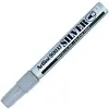 Image de Artline 46170 Marqueur pointe moyenne économique permanent tous supports corps métal encre pigmentée résiste eau 2,3 mm Argent Assorties