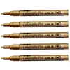 Image de ARTLINE Lot de 5 Marqueurs "Calligraphy Pen" "993 XF" Permanent Pnte biseautée 2,5 mm Or
