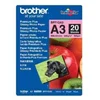 Image de Brother Brother BP71GA3 Lot de 20 Feuilles de Papier Photo Brillant Format A3 297 x 420 mm