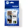 Image de Cartouche d'encre BROTHER Pack Multipack 4 Originales LC422 (Noir + 3 Couleurs) - LC422VAL