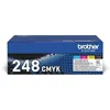 Image de Pack Toner standard - BROTHER - TN248VAL - Cyan Magenta Jaune Noir - 4x1000 pages