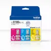 Image de Cartouche d'encre BROTHER Pack 3 Bouteilles d'Encre BTD180 Couleurs (YMC) - BTD180VAL