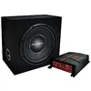 Image de Pioneer GXT-3730B-SET Pack caisson & Amplificateur, caisson avec subwoofer 30cm (12"), Amplificateur, kit de câblage, Puissance Max. 1400Watts